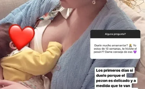 Cota Castelblanco también se refirió a las complejidades que conlleva el amamantamiento.