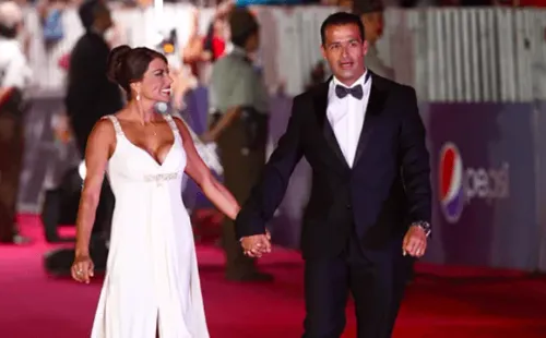 Marlene de la Fuente junto a Iván Núñez, su ex esposo, en una Gala de Viña.