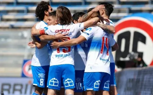 Festejos de la UC en el clásico contra la U.