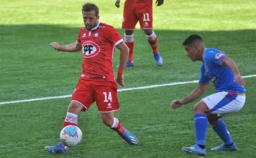 Unión La Calera tuvo que luchar para llevarse el triunfo ante Audax Italiano. Foto: Agencia Uno