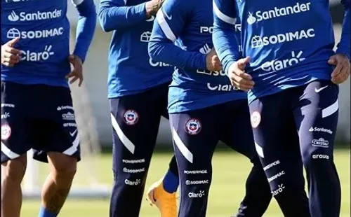 Entrenamiento de la selección chilena para las Eliminatorias Qatar 2022