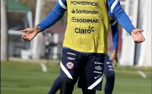 Entrenamiento de la selección chilena para las Eliminatorias Qatar 2022