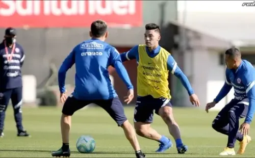 Entrenamiento de la selección chilena para las Eliminatorias Qatar 2022
