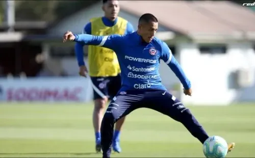 Entrenamiento de la selección chilena para las Eliminatorias Qatar 2022