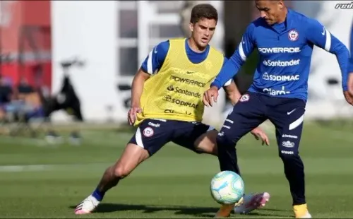 Entrenamiento de la selección chilena para las Eliminatorias Qatar 2022