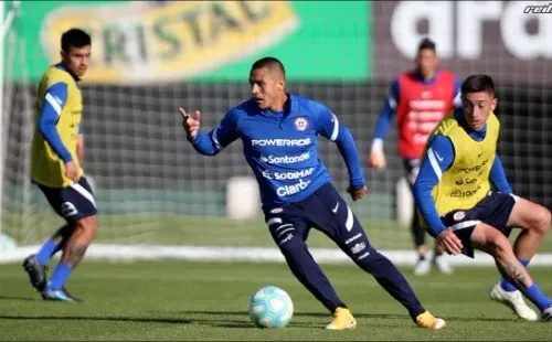 Entrenamiento de la selección chilena para las Eliminatorias Qatar 2022