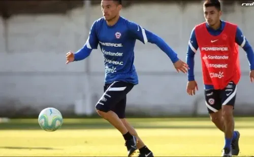 Entrenamiento de la selección chilena para las Eliminatorias Qatar 2022