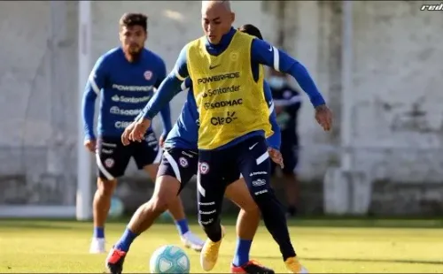 Entrenamiento de la selección chilena para las Eliminatorias Qatar 2022
