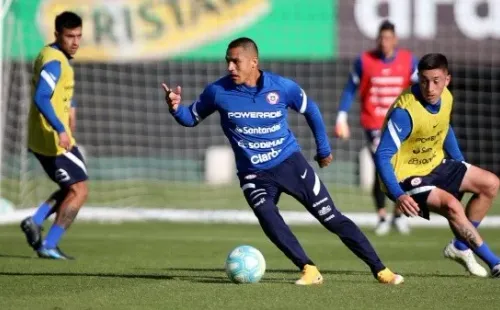 Alexis Sánchez con la selección chilena