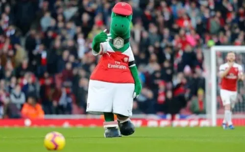 Gunnersaurus ha sido la mascota del Arsenal desde 1992.