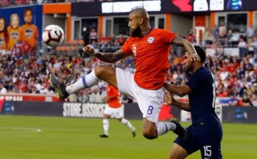 Arturo Vidal con la selección chilena