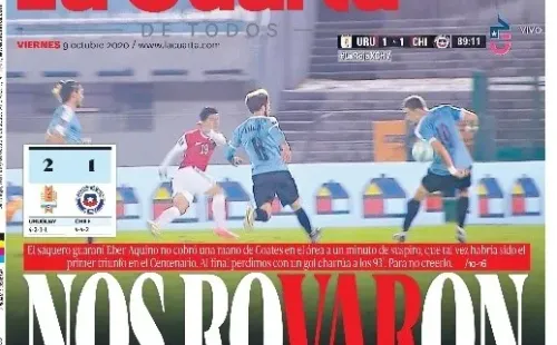 Chile pierde con Uruguay por Eliminatorias Qatar 2022