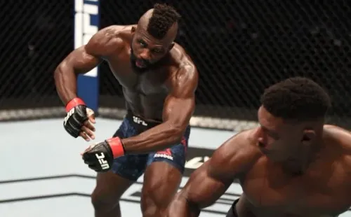 Kasanganay no tuvo chances ante el tremendo KO que sufrió de parte de Buckley. Foto: UFC