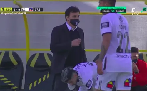 Quinteros se enojó con el plantel de Colo Colo por meterse atrás. Foto: CDF