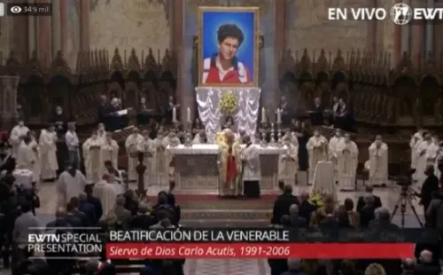 Beatificación Carlo Acutis | Foto: Captura de EWTN