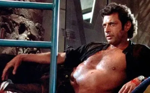 Jeff Goldblum sin camisera en Jurassic Park