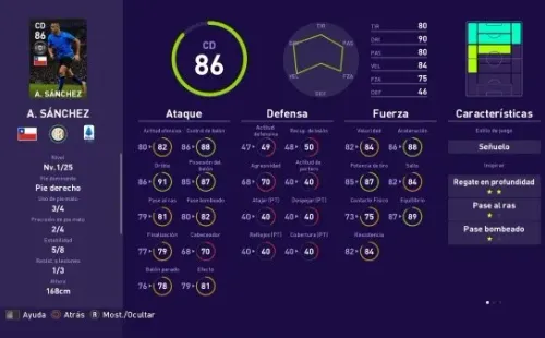 Alexis Sánchez en PES 2021