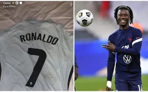 Camavinga se quedó con la camiseta de CR7 tras el duelo entre Francia y Portugal por la Nations League.