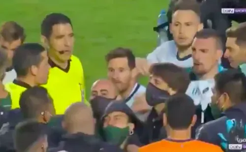 Messi se fue con todo contra Nava tras el triunfo de Argentina ante Bolivia. Foto: BeinSports