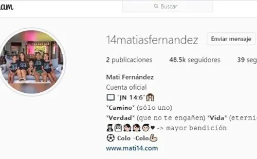 Matigol está cerca de los 50.000 seguidores apenas horas después de haber estrenado su Instagram.