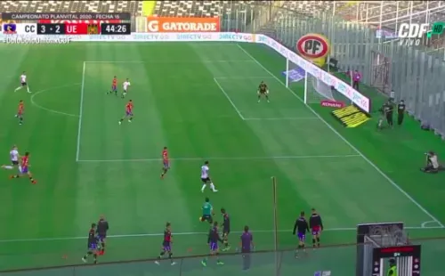 Tercer gol de Colo Colo (Pantallazo)