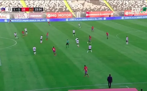 Primer gol de Unión Española (Pantallazos)