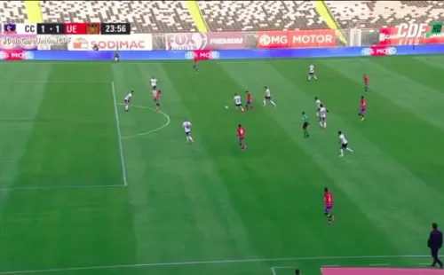 Primer gol de Unión Española (Pantallazos)