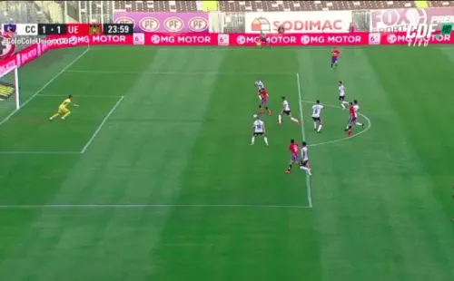 Primer gol de Unión Española (Pantallazos)