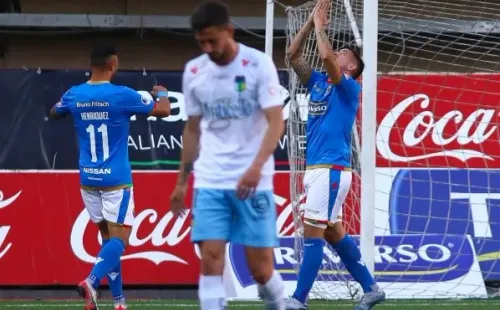 Holgado anotó su primer gol desde que salió de la cárcel y pidió disculpas al cielo. Foto: Agencia Uno