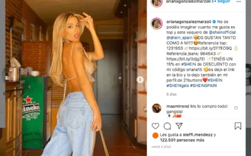 La publicación de Oriana Marzoli que detonó todo.