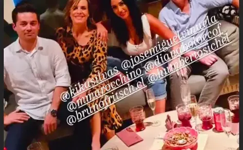 Todos los rostros que participaron en el carrete que Pamela Díaz hizo para celebrar el nuevo programa de José Miguel Viñuela.