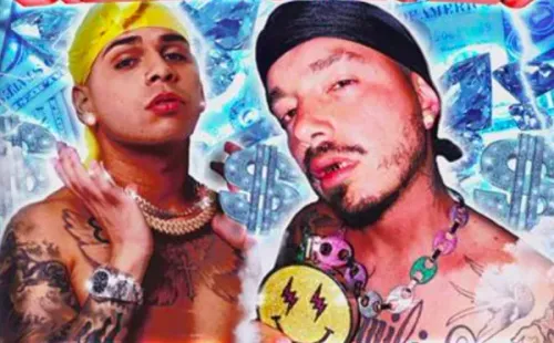 La excelente portada para el sencillo “Billetes Azules”, la colaboración entre Kevvo y J Balvin.