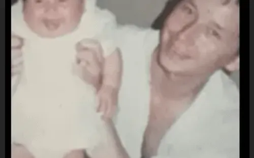 Luli junto a su padre Julio Moreno.