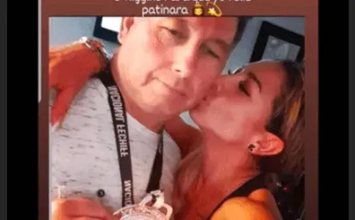 Luli junto a su padre Julio Moreno.(3)