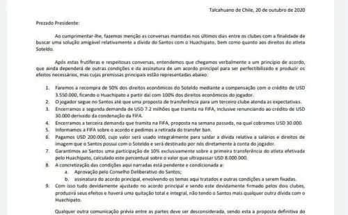 Carta oferta de Huachipato