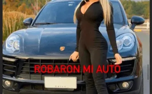 Una de las últimas historias compartidas por Daniella Chávez en su Instagram, dando cuenta del robo de su Porsche en Chicureo.