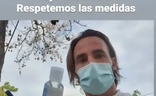 El capitán de Los Cruzados ejerció su derecho a voto muy temprano este domingo.