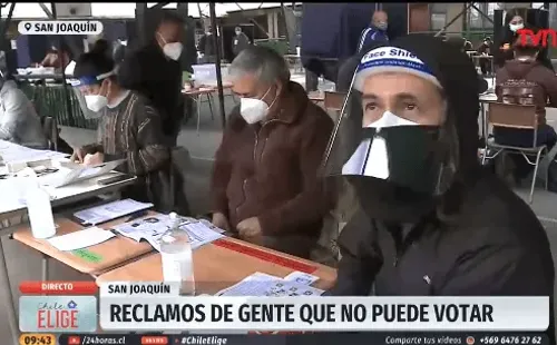 Marcelo Lagos como vocal de mesa en San Joaquín