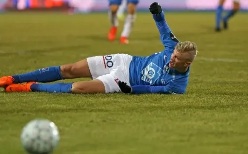Solskjaer hizo debutar a Haaland en el Molde en 2017.