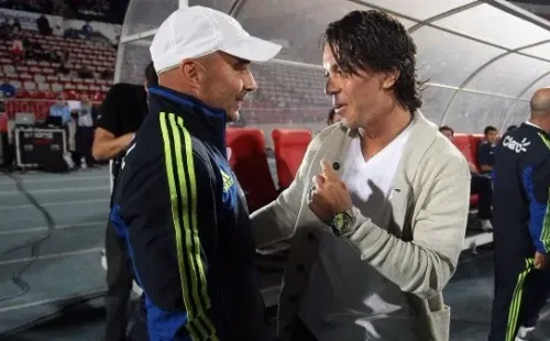 Marcelo Gallardo y Jorge Sampaoli