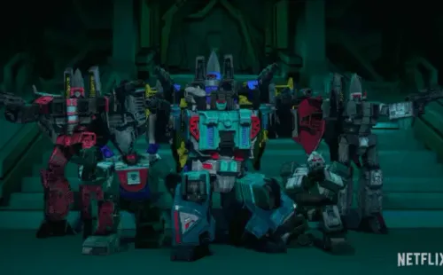 Una de las épicas escenas en el trailer de “Transformers: War for Cybertron – Earthrise”.