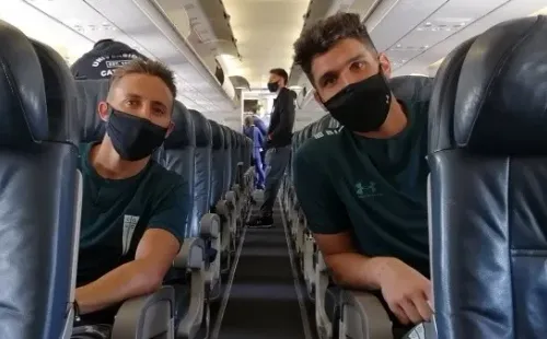 Los Cruzados llegaron a Paraguay el miércoles por la tarde.