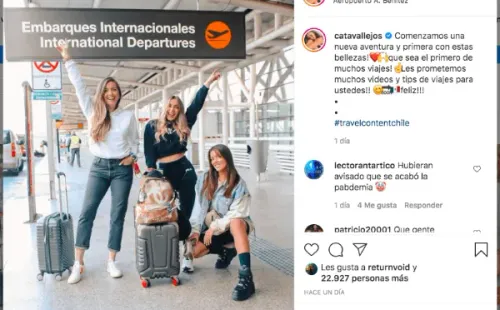 La foto publicada por Cata Vallejos.