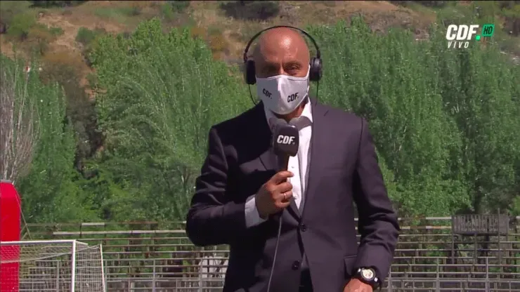 Claudio Bustios estaba en pleno despacho cuando lo pilló el agua. Foto: CDF