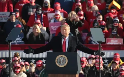 Donald Trump se juega este martes su continuidad en la presidencia de los Estados Unidos (Foto: Getty)