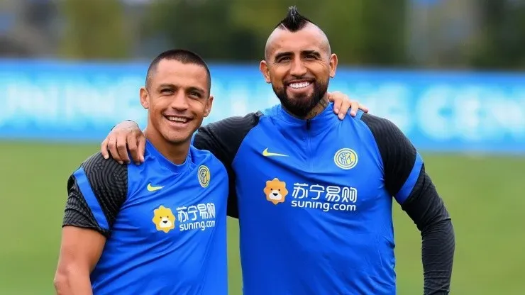 Alexis Sánchez y Arturo Vidal en Champions League
