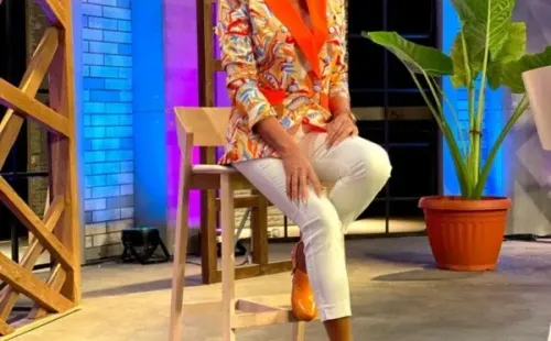 Otra imagen del look previo al cambio de Raquel Argandoña.