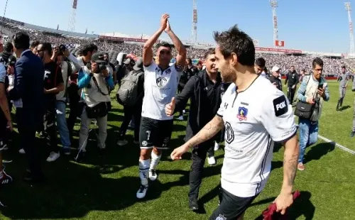 Paredes y Valdivia hicieron una dupla de temer en Colo Colo años atrás. Foto: Agencia Uno
