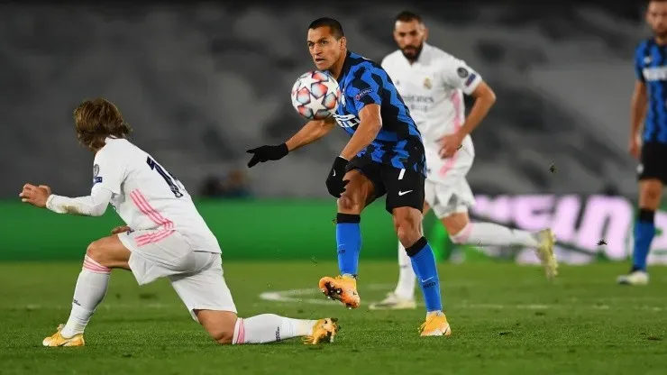 Alexis Sánchez en Champions League con Inter de Milán
