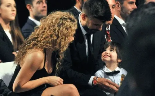 Piqué dedicó su gol a su hijo mayor, Milan.